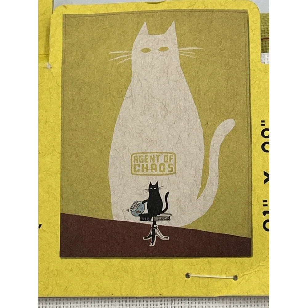 Blue Q‎ Retro Dish Towel Agent of Chaos Cat Lover Pet Mom Cotton Kitchen Decor